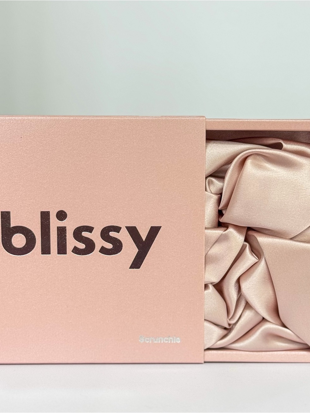 Blissy 100% Mulberry Silk Oversized Scrunchie Pink NIB